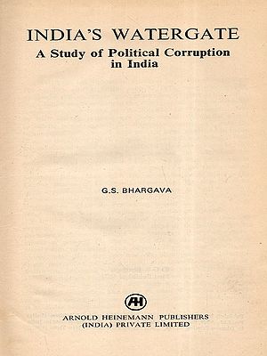 India's Watergate- A Study of Political Corruption in India (An Old and Rare Book)