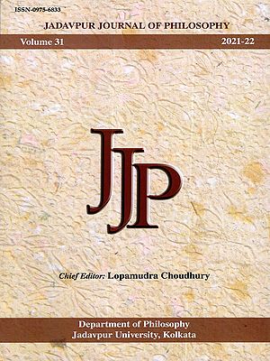 Jadavpur Journal of Philosophy- Volume 29 Number 1 (English) 2021-22