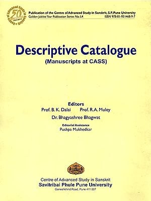 Descriptive Catalogue: Golden Jubilee Year Publication Series No. L4 (Manuscripts at Cass)