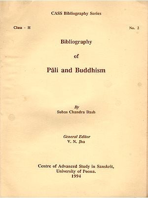 Bibliography of Pali and Buddhism (An Old and Rare Book)