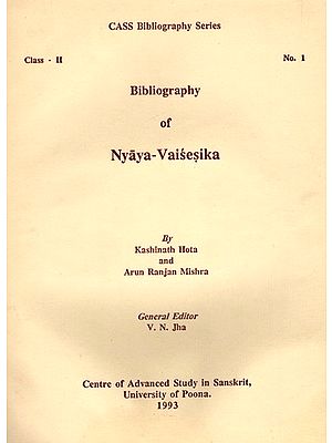 Bibliography of Nyaya-Vaisesika (An Old and Rare Book)