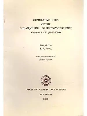 Cumulative Index of The Indian Journal of History of Science Volumes 1-35 (1966-2000)