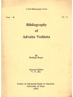 Bibliography of Advaita Vedanta (An Old and Rare Book)