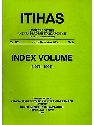 Itihas: Archaeology & Art and Architecture- Index Volume: 1973 to 1991 (An Old and Rare Book)