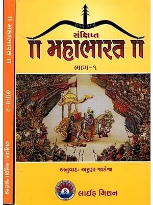 મહર્ષિ વેદવ્યાસજી કૃત સંક્ષિપ્ત મહાભારત: Abridged Mahabharata by Maharishi Ved Vyasji (Gujarati) Set of 2 Volumes