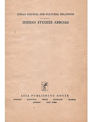 Indian Studies Abroad (An Old and Rare Book)