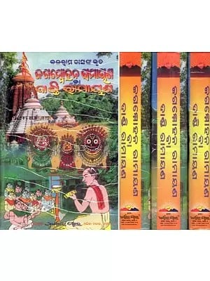 ଜଗମୋହନ ରାମାୟଣ ବା ଦାଣ୍ଡି ରାମାୟଣ- Jagmohan Ramayana or Dandi Ramayana: Prachina Talapatra Pothiru Sangruhita (An Old and Rare Book: Set of 4 Books in Oriya)