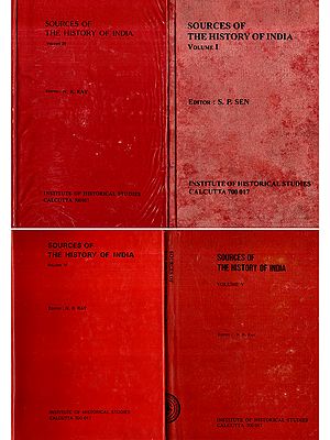 Sources of the History of India (Missing-Vol-3 and 4 Set of 6 Volumes) (An Old and Rare Book)