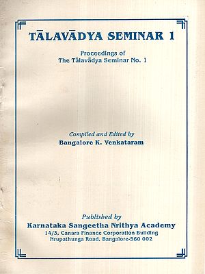 Talavadya Seminar 1- Proceedings of the Talavadya Seminar No. 1 (An Old and Rare Book)