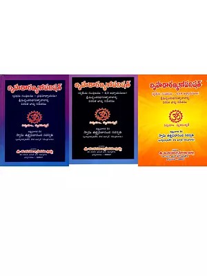 బృహదారణ్యకోపనిషత్- Brihadaranyaka Upanishad With a Commentary by Srimacchankara Bhagavatpadacharya (Set of 3 Volumes in Telugu)
