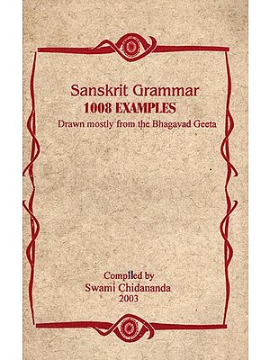 Sanskrit Grammar 1008 Examples Drawn Mostly from the Bhagavad Geeta: Only 1 Quantity Available (An Old and Rare Book)