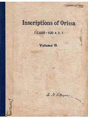 Inscriptions of Orissa: C.600-1100 A.D. in Volume II (An Old and Rare Book with Pinholed)