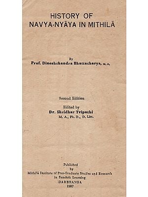 History of Navya-Nyaya in Mithila (An Old and Rare Book)