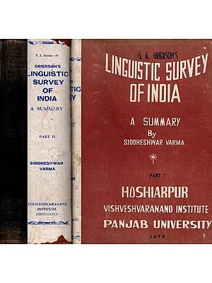 Linguistic Survey of India- A Summary (Set of 3 Volumes) (An Old and Rare Book)