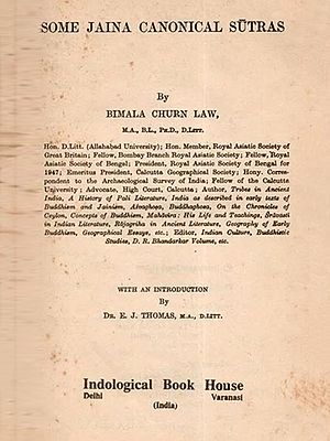 Some Jaina Canonical Sutras (An Old and Rare Book)