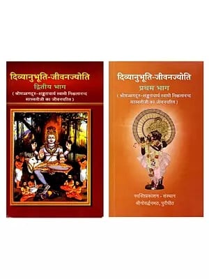 दिव्यानुभूति-जीवनज्योति (श्रीमज्जगद्गुरु-शङ्कराचार्य स्वामी निश्चलानन्द सरस्वतीजी का जीवनचरित): Divine Experience- Biography of Shrimad Jagadguru Shankaracharya Swami Nischalananda Saraswatiji (Set of 2 Volumes)