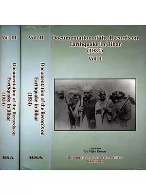 Documentation of the Records on Earthquake in Bihar (1934) Set of 3 Volumes