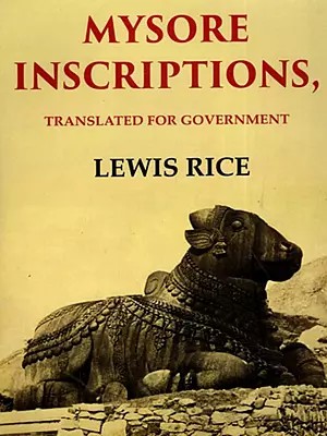 Mysore Inscriptions Translated for Government