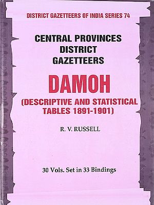 Damoh- Descriptive and Statistical Tables 1891-1901- Central Provinces District Gazetteers (30 Volumes in 33 Bindings- 11, Vol. A & B)