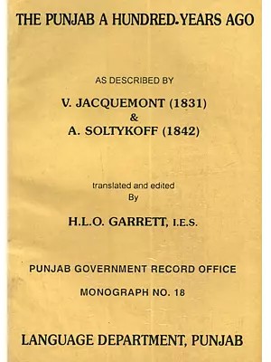The Punjab: A Hundred Years Ago (An Old and Rare Book)