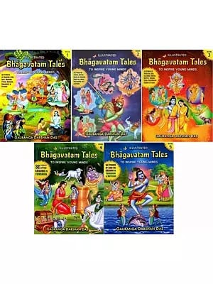 Illustrated Bhagavatam Tales to Inspire Young Minds (Set of 5 Books)