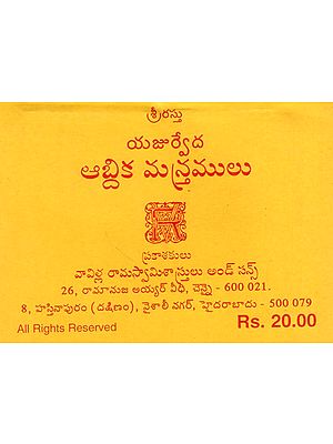 యజుర్వేద ఆబ్దిక మస్త్రములు: Yajurvedic Annual Rituals (Telugu)