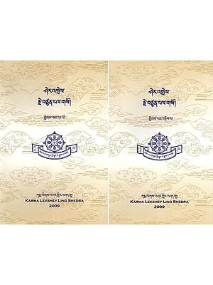 ཤེར་འགྲེལ་ རྗེ་བཙུན་ངལ་གསོ- Sher 'Grel Rje Btsun Ngal Gso (Set of 2 Volumes in Tibetan)