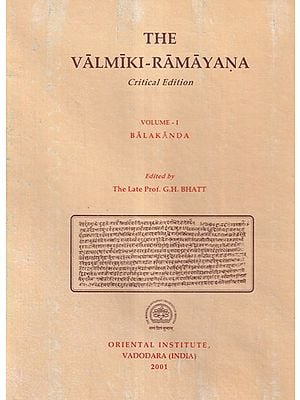 The Valmiki-Ramayana Critical Edition