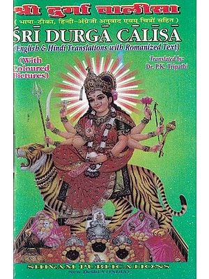 श्री दुर्गा चालीसा- Shri Durga Chalisa- With Commentary, Hindi-English Translation and Pictures (English & Hindi Translations with Romanized Text)