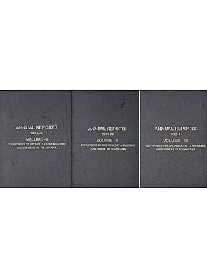 Annual Reports of the Department of Archaeology & Museums Government of Telangana 1914-41 (Set of 3 Volumes)