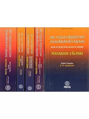 Sri Yoga Vasishta (Maharamayanam): Set of 5 Volumes  - English Translation Only (An Old and Rare Book)