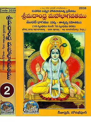 శ్రీ మదాంధమహాభాగవతము:  Srimad Andhra Bhagawat - Potanna Bhagavatam in Telugu (Set of 2 Volumes)