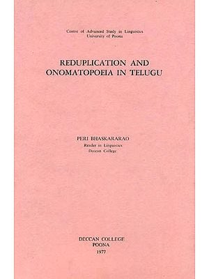 Reduplication and Onomatopoeia in Telugu (An Old and Rare Book)