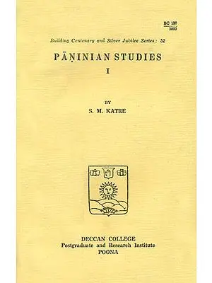 Paninian Studies (An Old and Rare Book)