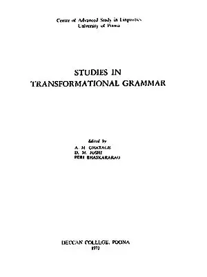Studies in Transformational Grammar