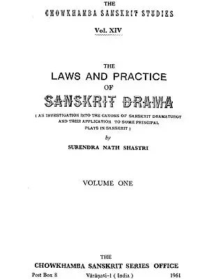 The Laws and Practice of Sanskrit Drama (An Old and Rare Book)