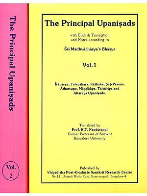The Principal Upanisads (Set of 2 Volumes): According to Dvaita School