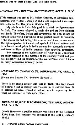 Mahatma Gandhi - Letters To Americans | Exotic India Art