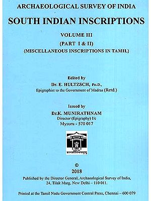 South Indian Inscriptions- Volume III  ( Part I&II,  Miscellaneous Inscriptions in Tamil)