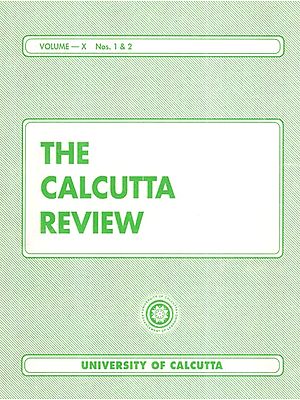 The Calcutta Review (Volume- X Nos. 1 and 2)