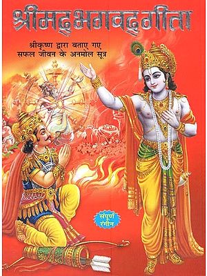 श्रीकृष्ण द्वैपायन व्यास कृत श्रीमद् भगवद् गीता (श्रीकृष्ण और अर्जुन के बीच हुआ दिव्य संवाद): Shrimad Bhagavad Gita by Shri Krishna Dvaipayana Vyas With Colour Illustrations (Divine Dialogue Between Shri Krishna and Arjuna)