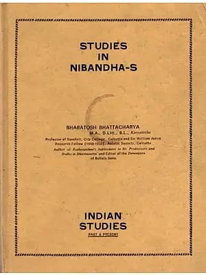 Studies in Nibandha-S (An Old and Rare Book)