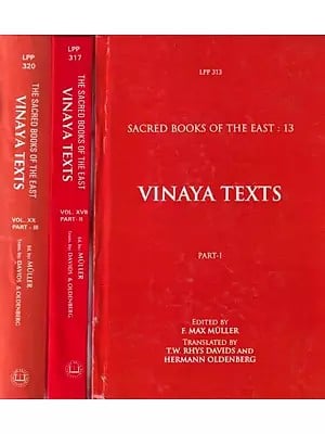 Vinaya Texts- Sacred Books of The East: 13 (Set of 3 Parts)