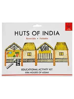 Huts of India: Educational Activity Kit: Ikra Houses of Assam (DIY Origami Coloring Kit)