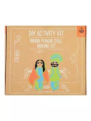 Indian Punjab Doll Making Kit: Set of 2 Bengali Dolls (Do it Yourself)