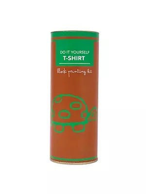 Cotton T-Shirt Block Printing Kit Lt Green Turtle (Do it Yourself)