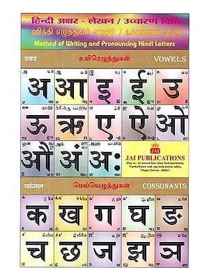 ஹிந்தி எழுத்துக்கி ஏனும்/ உச்சரிப்பு முறை (हिन्दी अक्षर- लेखन / उच्चारण विधि)- Method of Writing and Pronouncing Hindi Letters