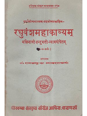 रघुवंशमहाकाव्यम् - Raghuvamsa Mahakavyam- Canto- 6 & 7 (An Old and Rare Book)