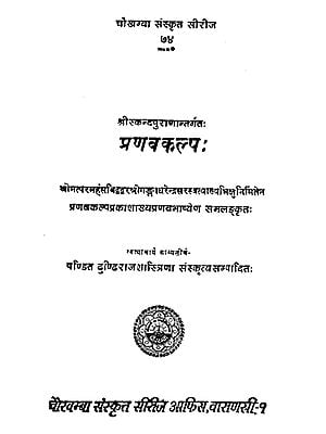 प्रणवकल्प: - Pranavakalpa