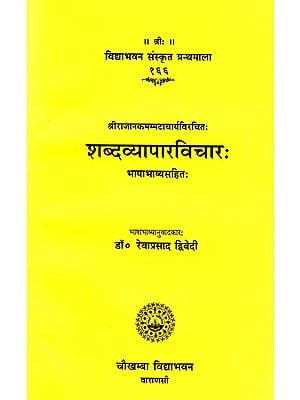 शब्दव्यापारविचारः Shabda Vyapara Vichara